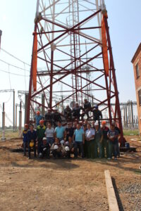 Строительство радио-мачты